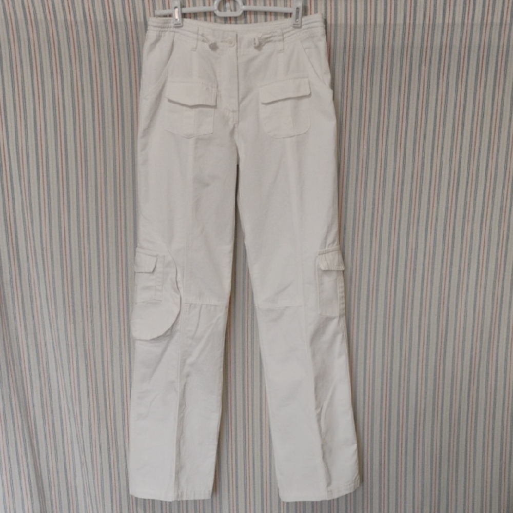 Brandy Melville Kim Cargo White Pants Small